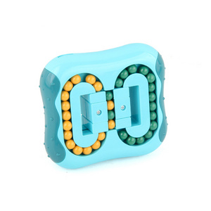 Wholesale Stress Relief Square Abs Plastic Spinner Rotating Puzzles Little Magic Beans Fidget toy For Kids Adult