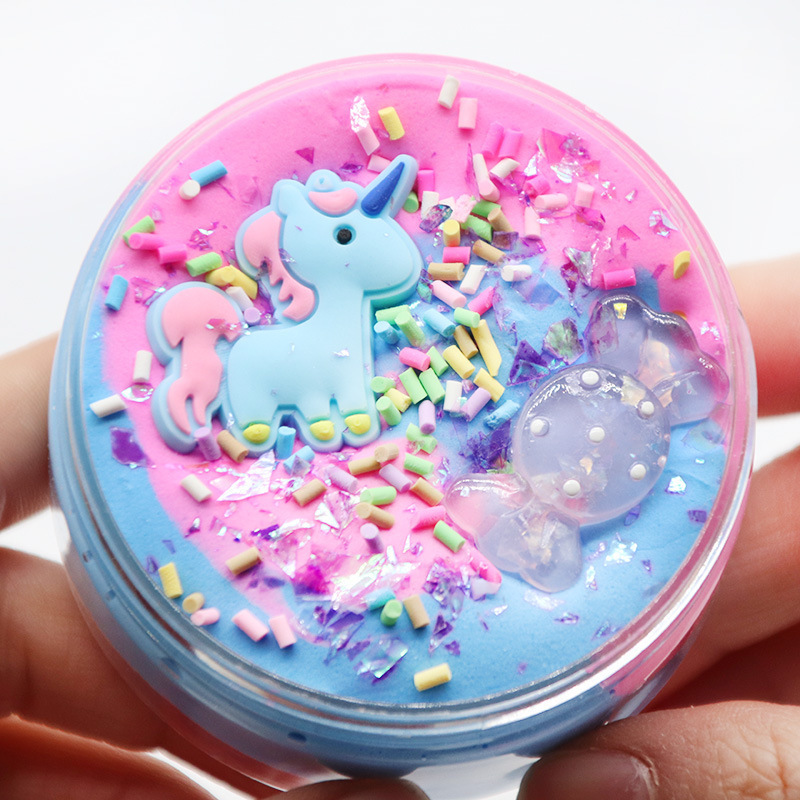 Diy Slime Air Plasticine Clay Earrings Polymer Handmade Slime Making Kit Unicorn Stress Relief Toys