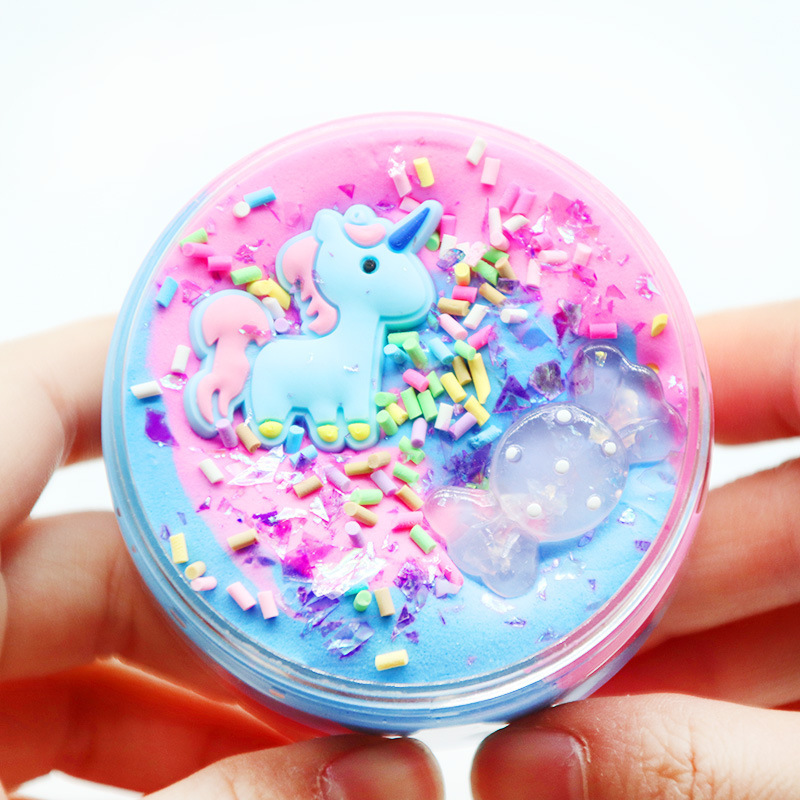 Diy Slime Air Plasticine Clay Earrings Polymer Handmade Slime Making Kit Unicorn Stress Relief Toys