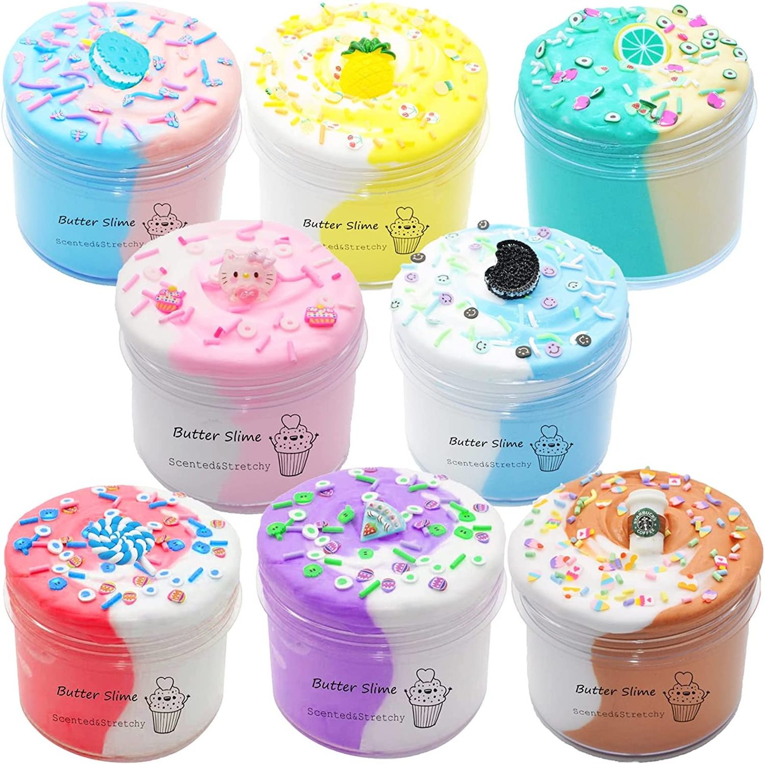 Slime Suppliers Hot Selling Playdough Crystal Clear Slime Gradient Transparent Crystal Mud Non-Stick Fluffy Slime