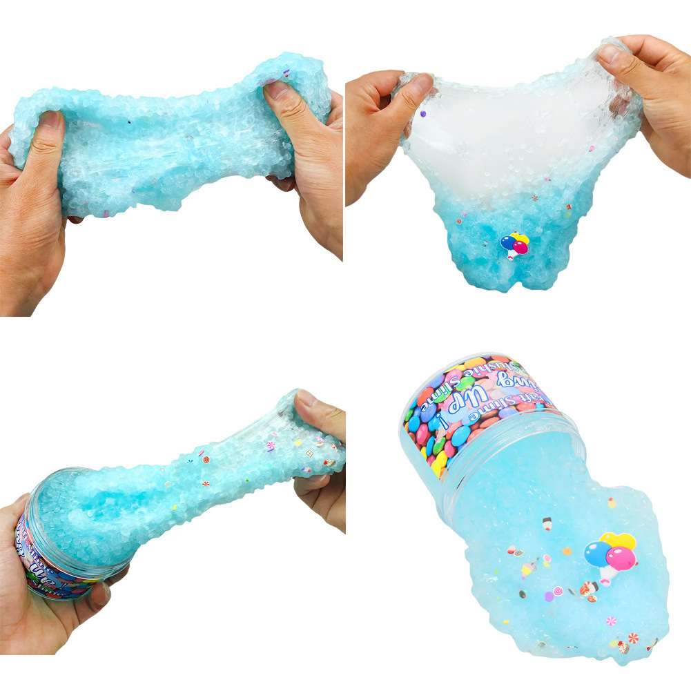 Hot Selling Rice Grain Splicing Colors Crystal Mud Slime For Children