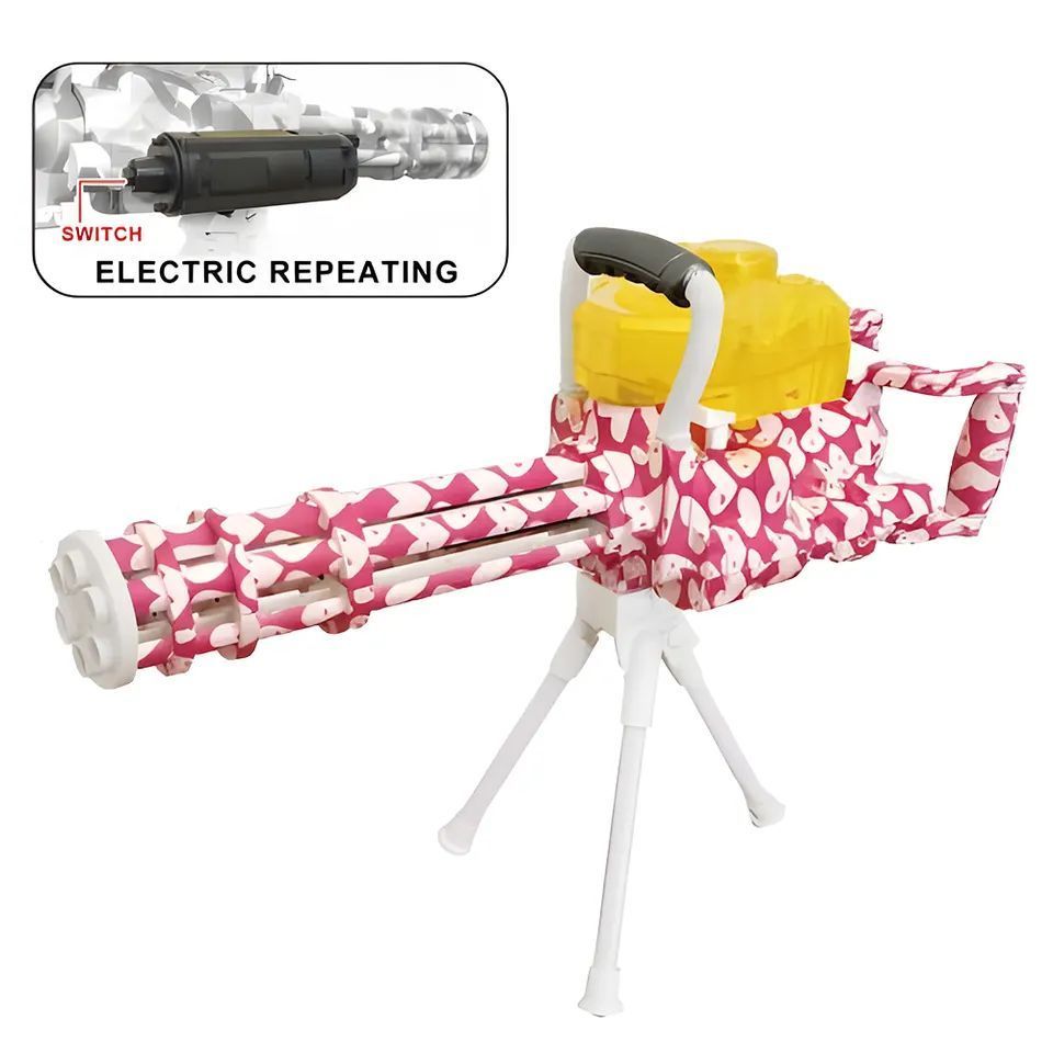 Electric gel ball gun Gatling Gel Ball splatter Blaster orbeez gun Outdoor Backyard Team Games