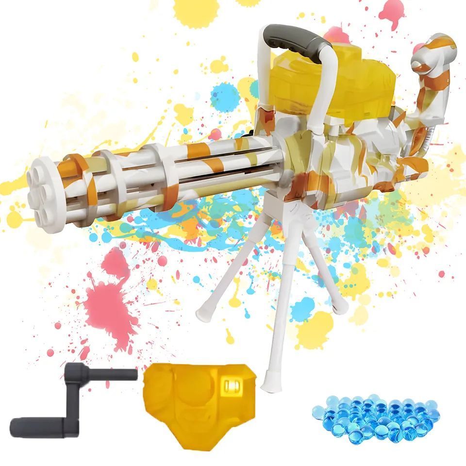 Electric gel ball gun Gatling Gel Ball splatter Blaster orbeez gun Outdoor Backyard Team Games