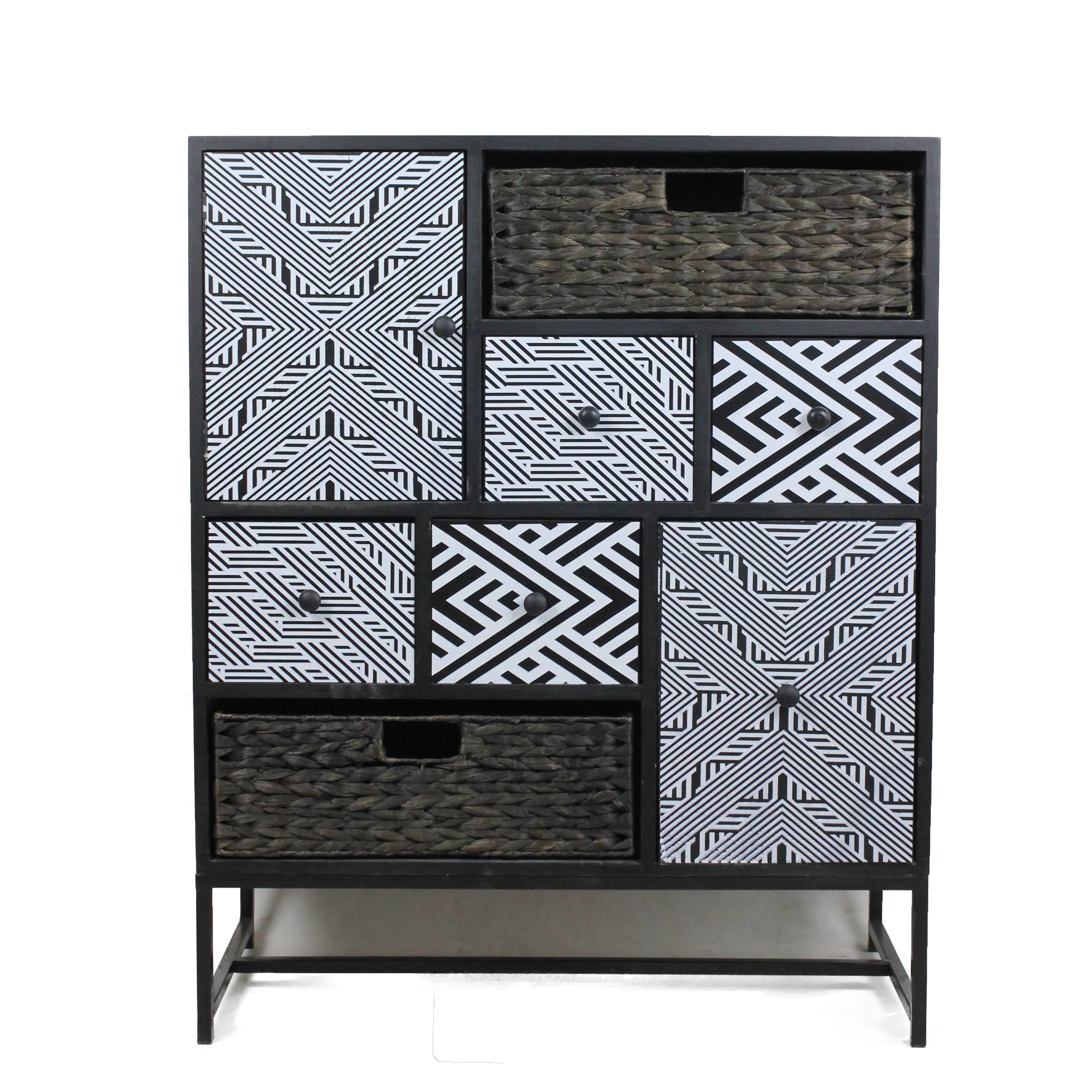 Solid Wood Modern Multifunctional Storage Cabinet With Drawers