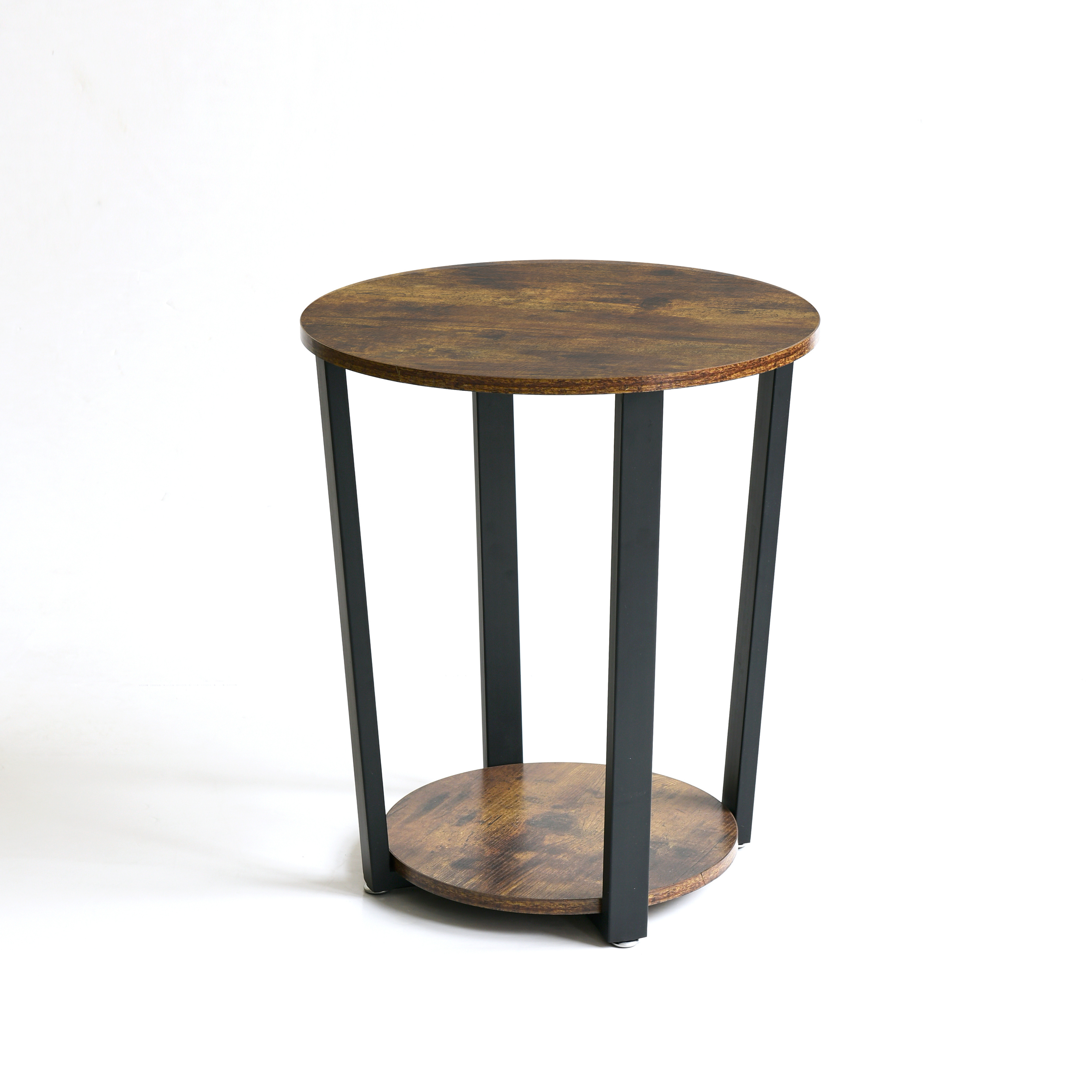 Iron And Wood Modern Design Square Tea Table