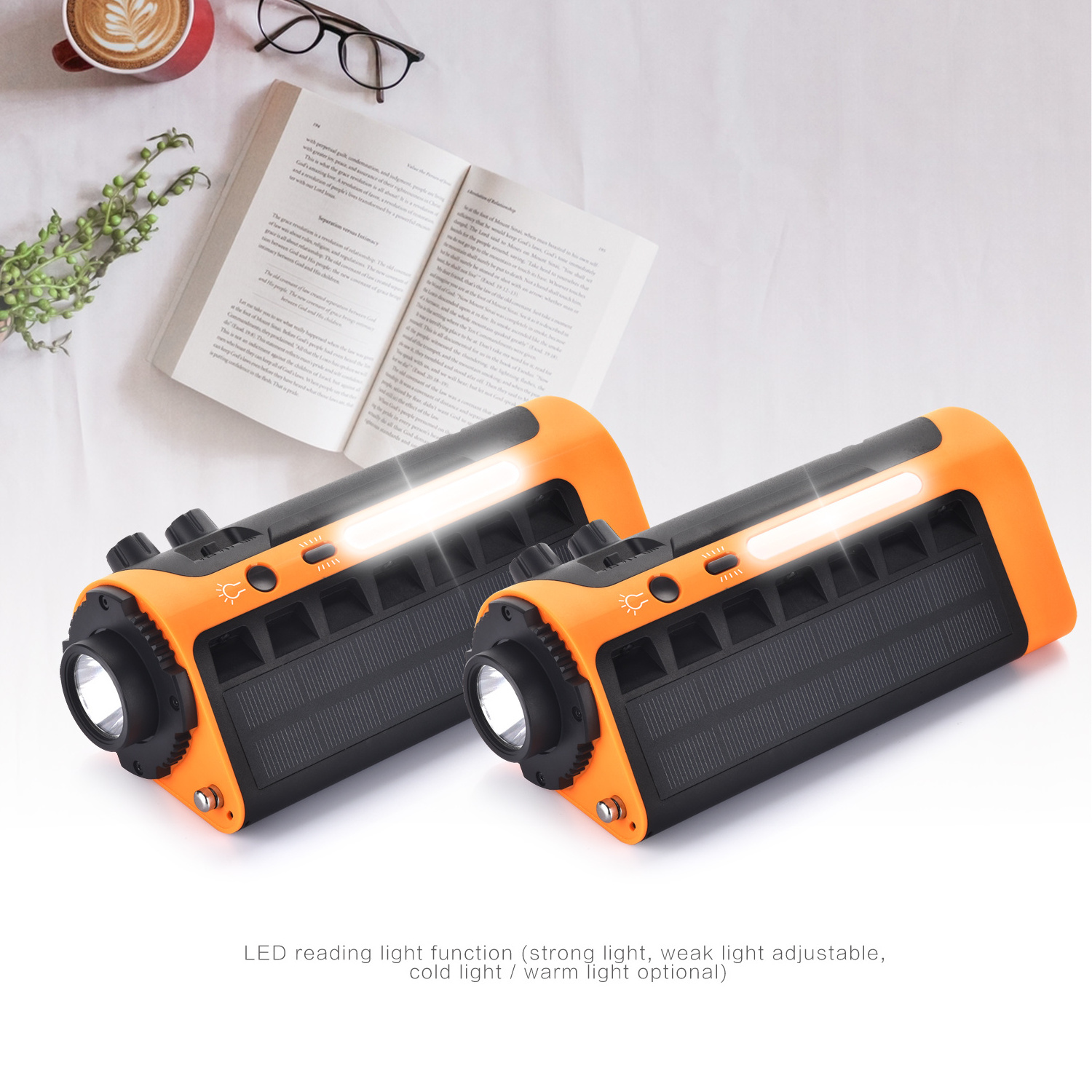 Solar Panel Hand Crank Radio AM/Fm/WB High Quality Portable Radio with SOS For Survival Outdoor And Emergency