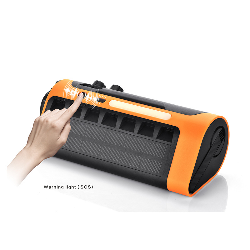 Solar Panel Hand Crank Radio AM/Fm/WB High Quality Portable Radio with SOS For Survival Outdoor And Emergency