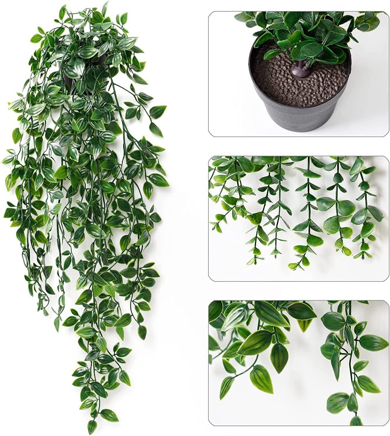 Green Hanging House Plants Artificial Decorative Wall Outdoor Plants