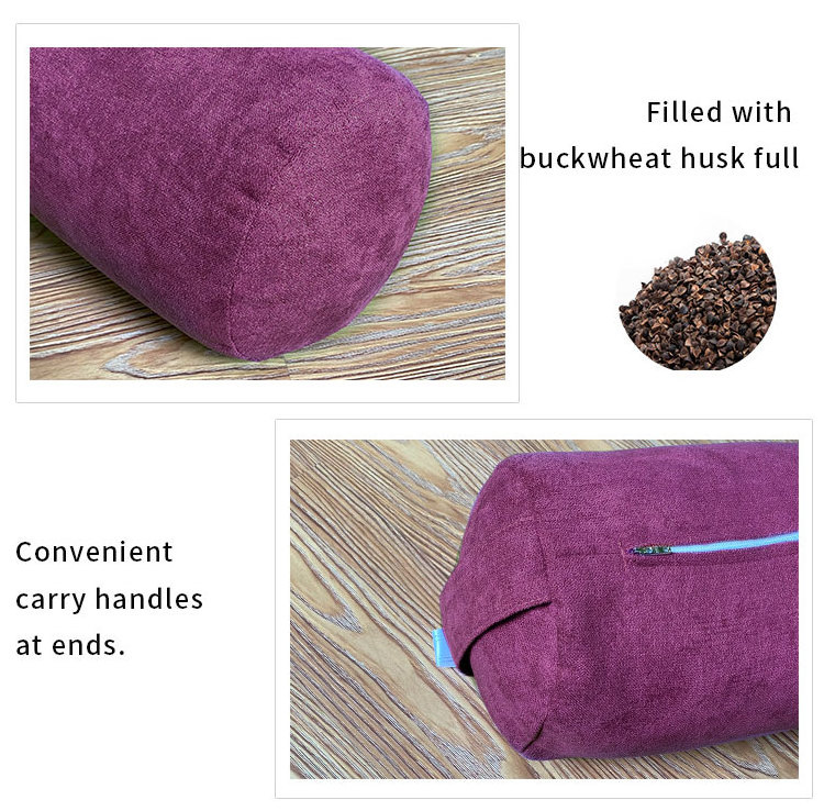 Custom Natural Buckwheat Husk Filler Yoga Accessories Tool Meditation Pillow Yoga Cushion for Reading