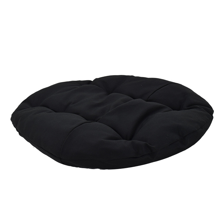 Soft Replacement Black Egg Hanging Wicker Swing Chair Outdoor Seat Cushion Pillow Pad