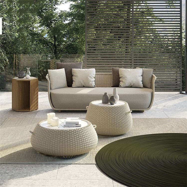 Ope Woven Combined Weaving Garden Patio Balcony Sofa Sets Outdoor Garden Furniture Leisure Rattan Sofa