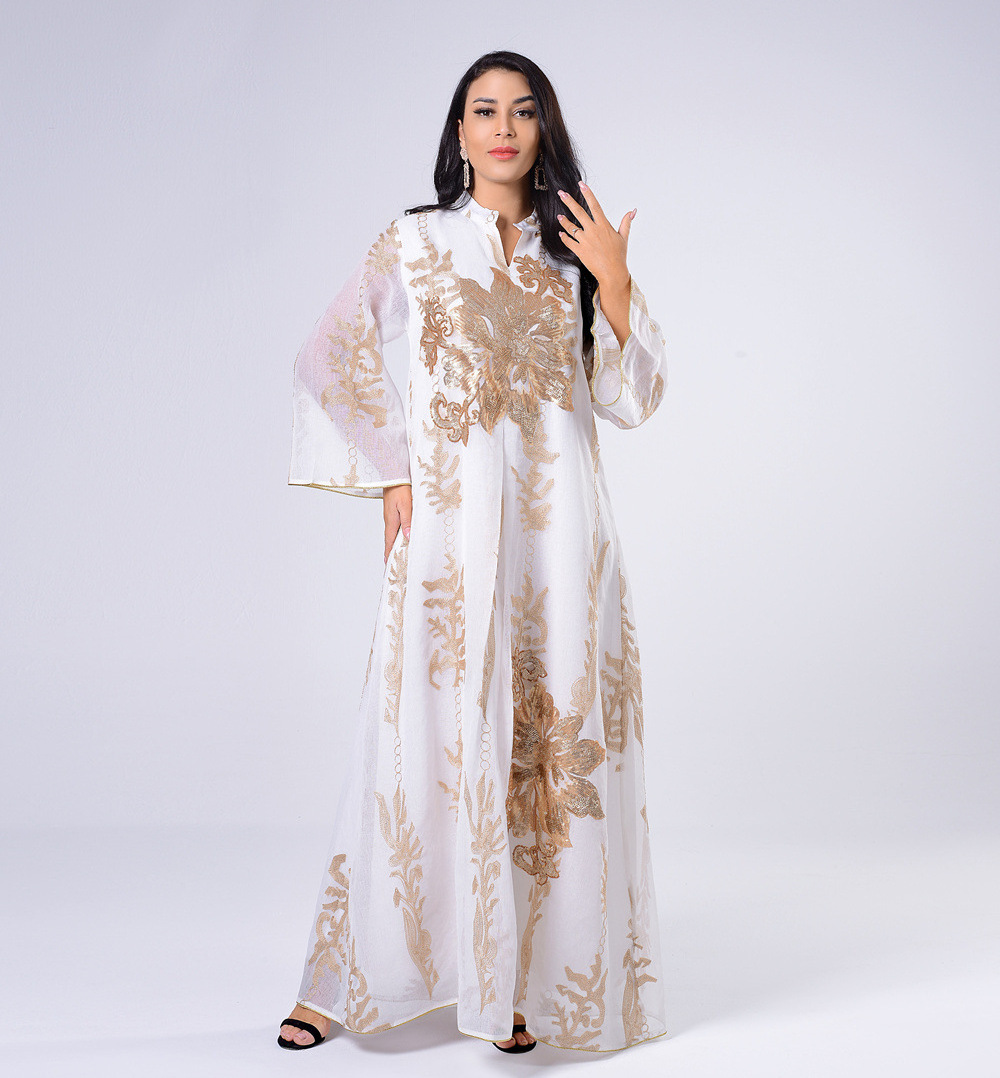 High quality Elegant Dubai fashion ladies long kaftan of Muslim women evening gowns kaftan Arabic evening dresses for women