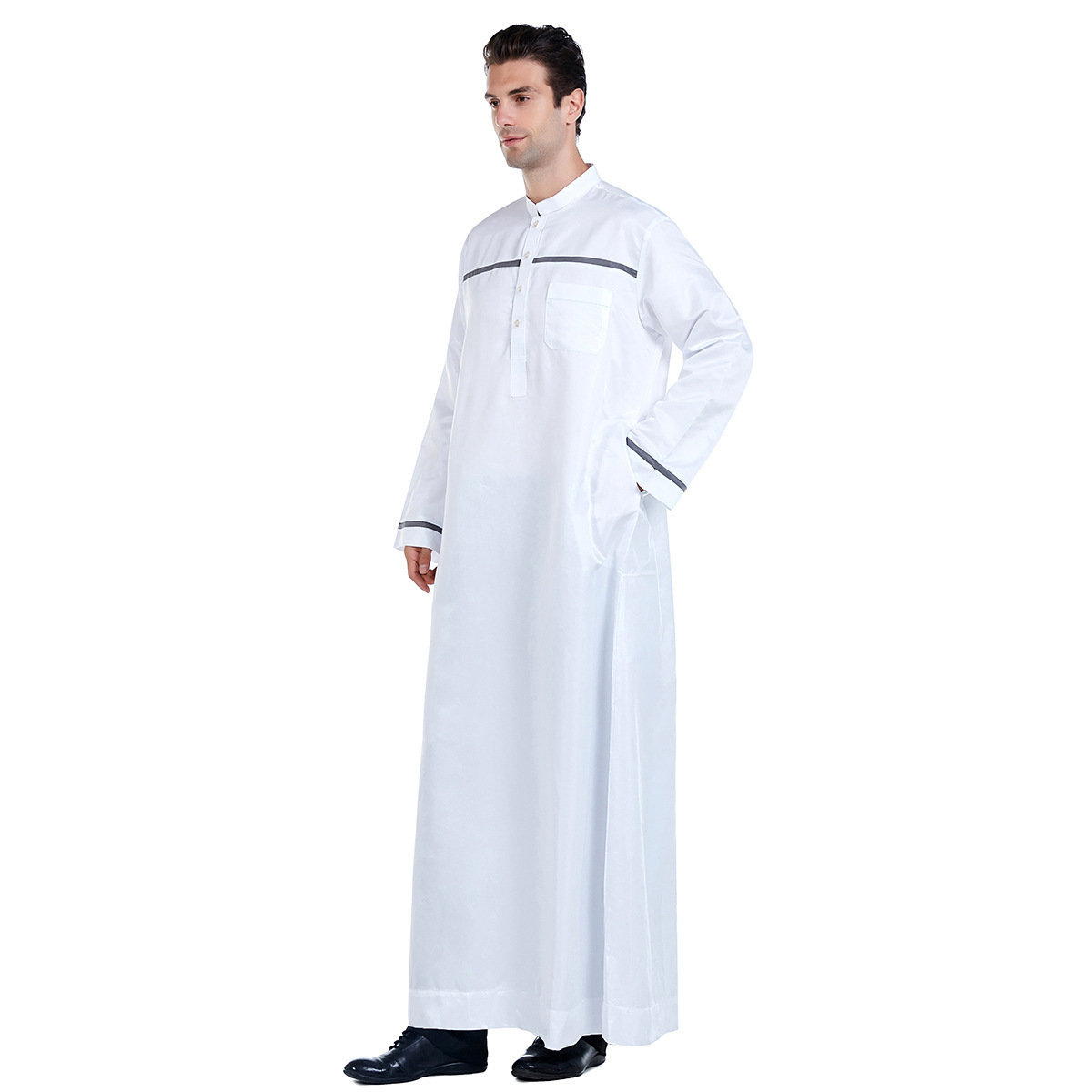 High Quality Arabic Thobe For Men Islamic Clothing Thobe Abaya Daffah Al-Aseel Haramain Qamis Man robes