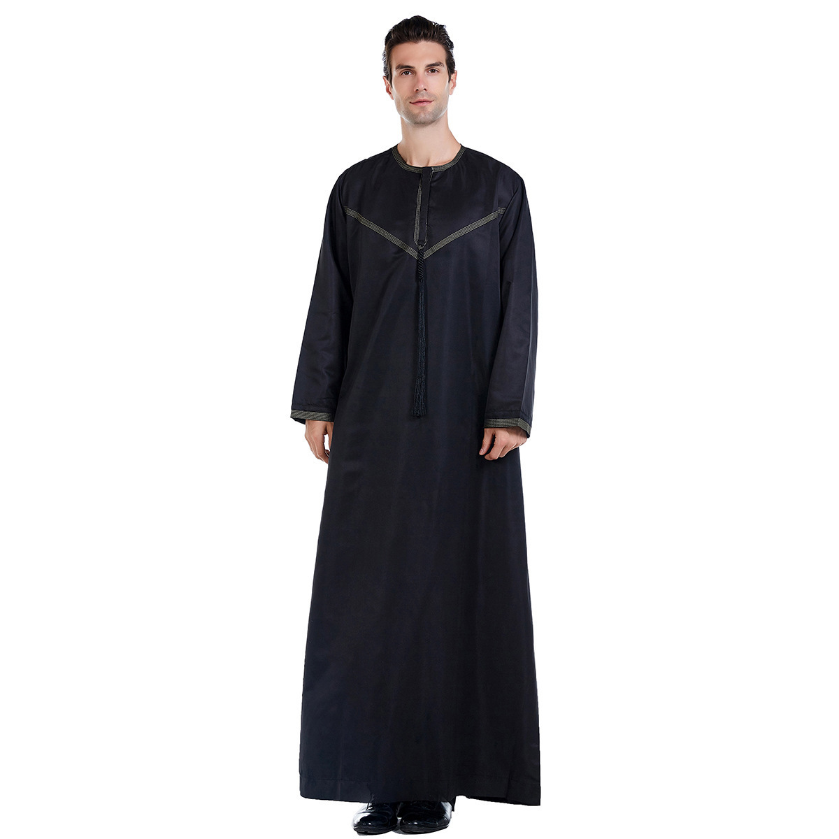 New Design Muslim Arab Jalabiya Moroccan Thobe For Men jubbah abaya ethnic prayer dress Muslim men Clothing