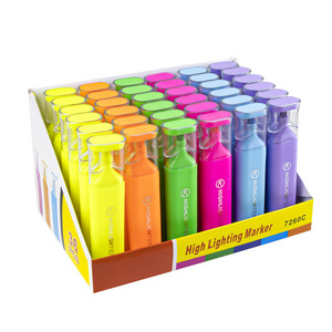 Colorful Highlighter Office School Stationery Fluorescent Colorful Marker Highlighter Pen