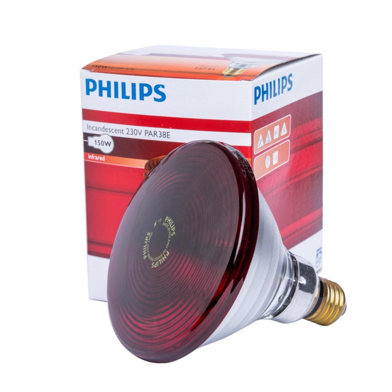 Philips Infrared Heat Light Lamp E27 Bulb 100W 150W 250W (230V)  Infrared physiotherapy lamp