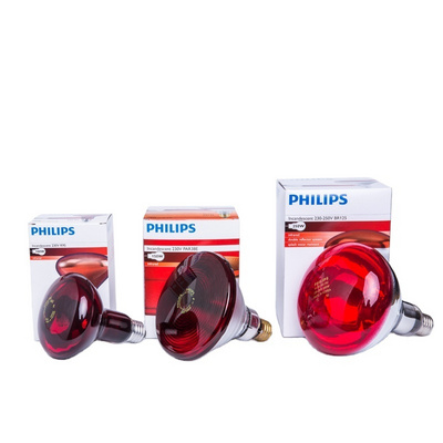 Philips Infrared Heat Light Lamp E27 Bulb 100W 150W 250W 230V Infrared physiotherapy lamp BestSuppliers