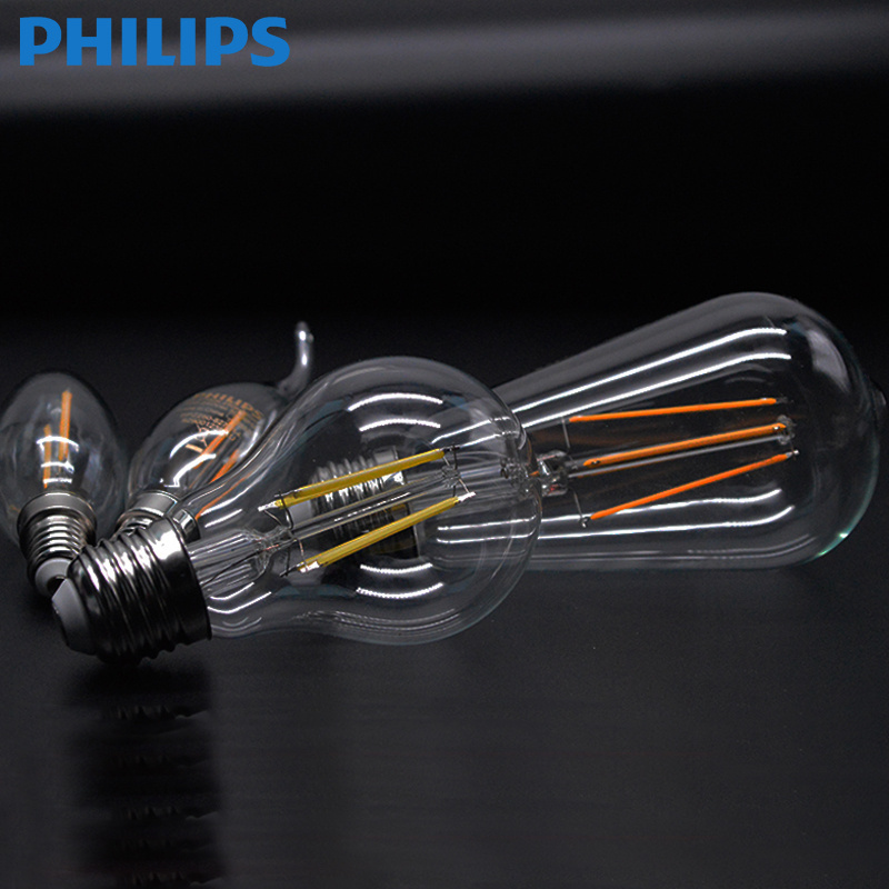 Philips LED bulb Edison screw home decoration nostalgic creative retro E27 imitation tungsten incandescent yellow light