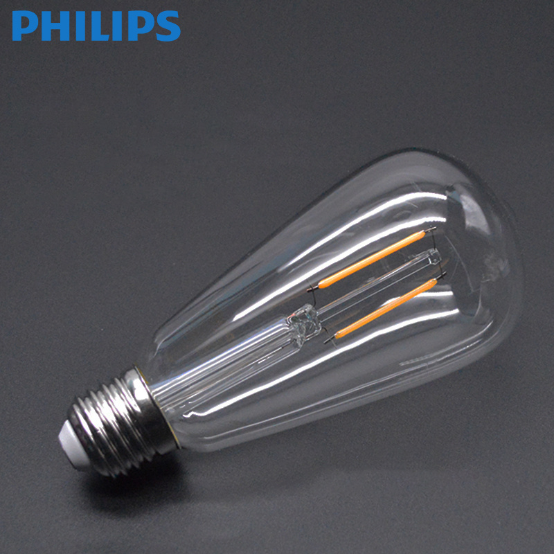 Philips LED bulb Edison screw home decoration nostalgic creative retro E27 imitation tungsten incandescent yellow light