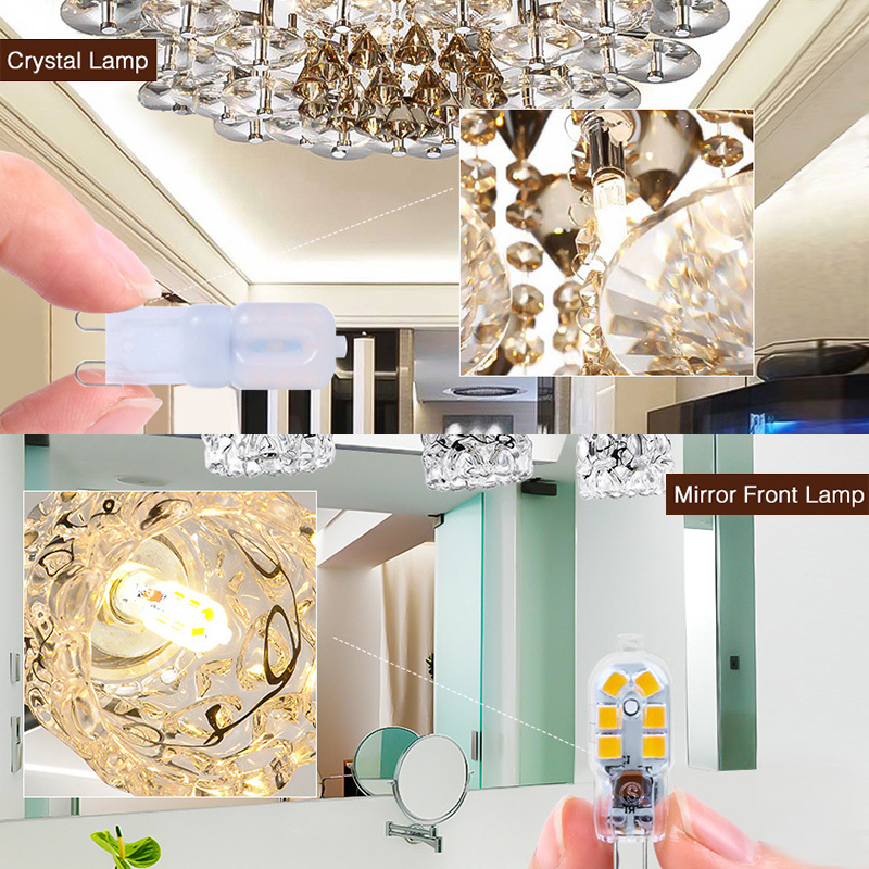 G4 G9 LED Lamp 3W 5W Mini LED Bulb AC 220V DC 12V SMD2835 Spotlight Chandelier High Quality Lighting Replace Halogen Lamps