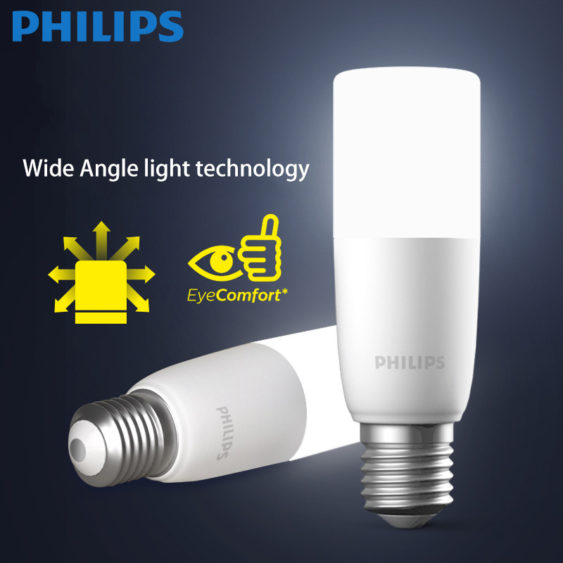 Philips led bulb E27 screw cylindrical lamp column bulb energy saving super bright 5.5W7.5W9.5w corn light