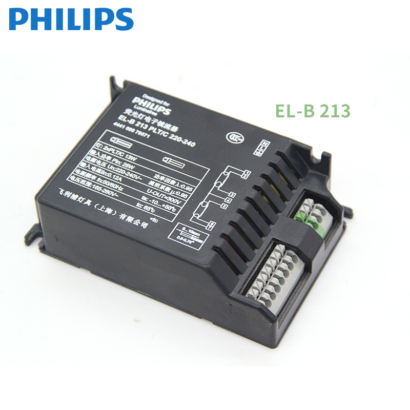 Philips fluorescent lamp plug-in tube electronic ballast EL-B113 EBC213  EL-B118 PLT / C 220-240V