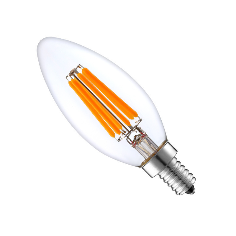 LED Filament Bulb Tip Bubble e12 Small Screw Mouth C35 Candle Bubble Filament Bulb E12-110V Dimmable American Standard