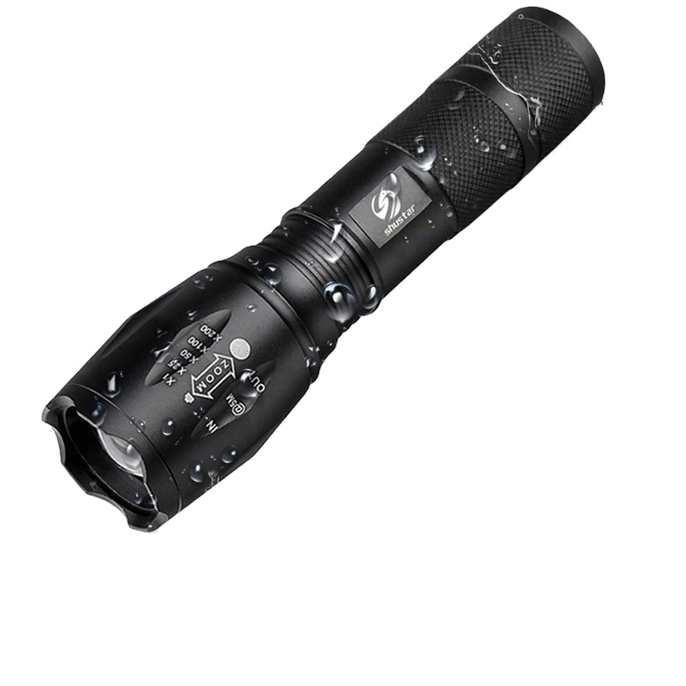 80000 Lumens LED Tactical Flashlight powerful usb Rechargeable lamp L2 Hunting light with Clip Hunting Shooting Gun AccessoriesP