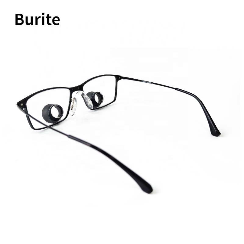 Burite Mini Lenses TTL2.5X Loupes Optical Dental TTL(Through The Lenses) IPD 52-72mm Tailor Made Medical Titanium Frame Loupes