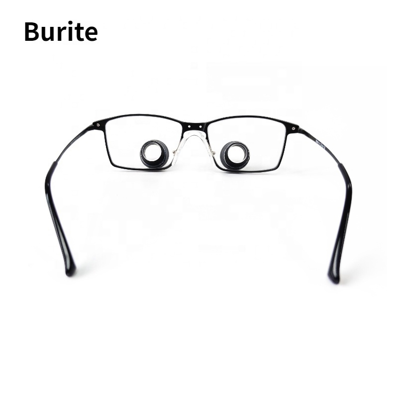 Burite Mini Lenses TTL2.5X Loupes Optical Dental TTL(Through The Lenses) IPD 52-72mm Tailor Made Medical Titanium Frame Loupes