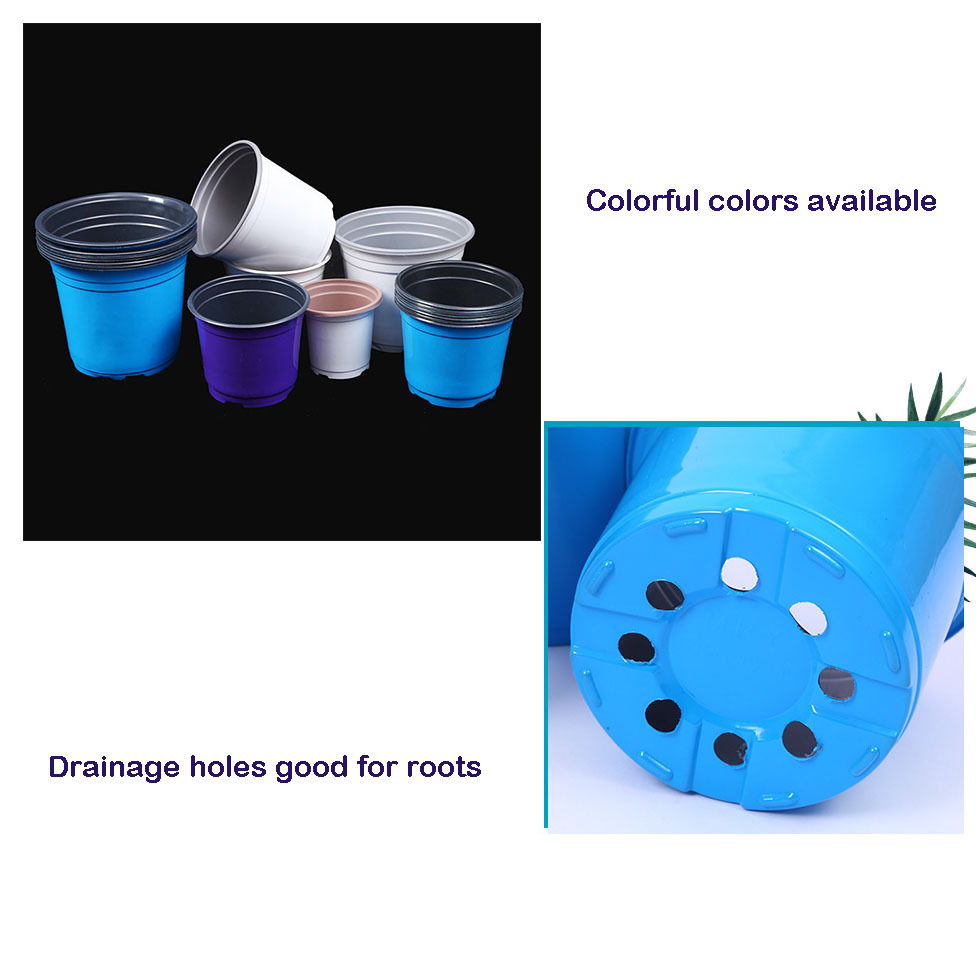 2022 Cheap Wholesale Bulk Polyresin Flowers Pots & Planters Durable Outdoor Garden Plant Flower Plastic Flower Pot