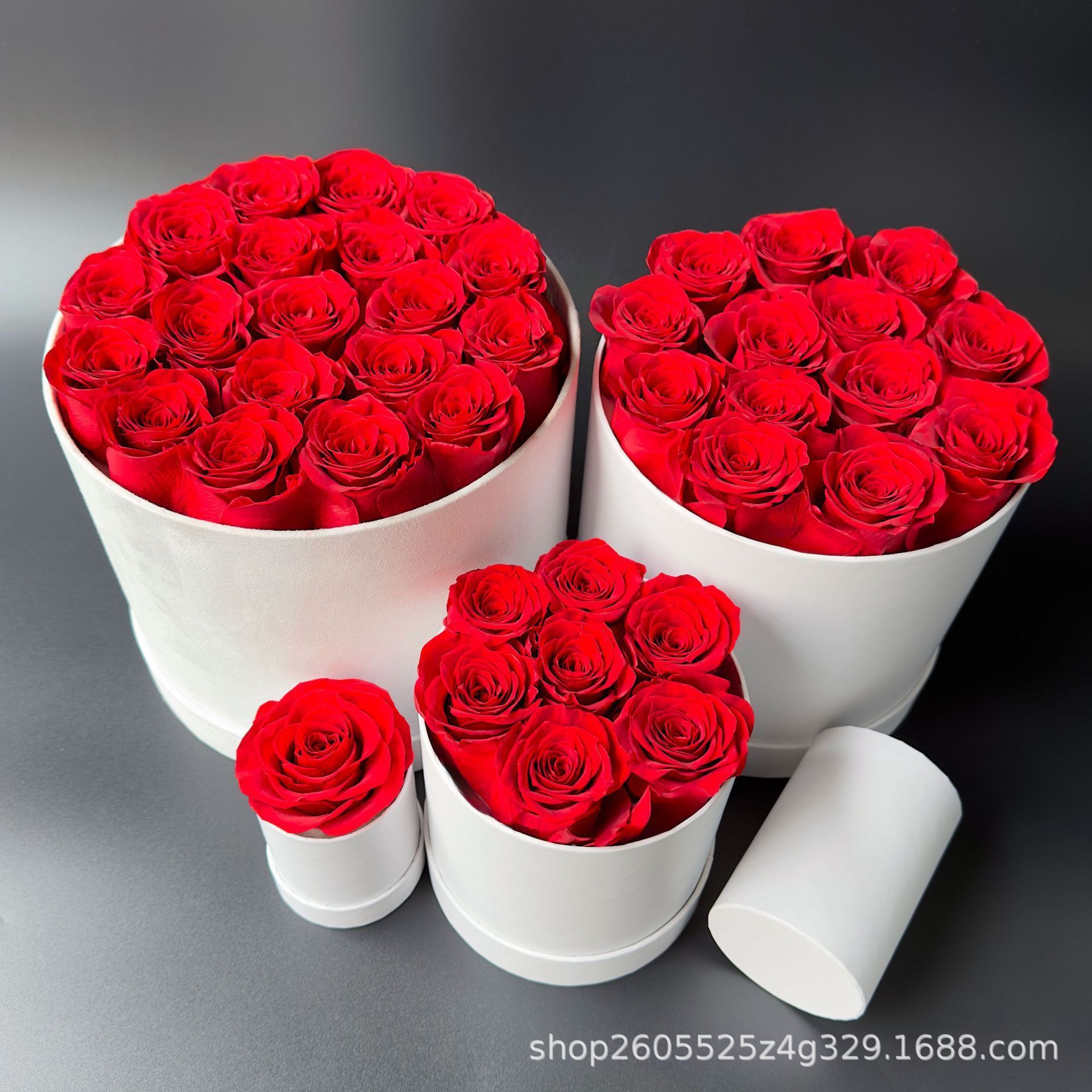 Wholesale infinity roses gift box stabilized eternal rosas preservadas box forever eternity preserved flower box for mom gifts