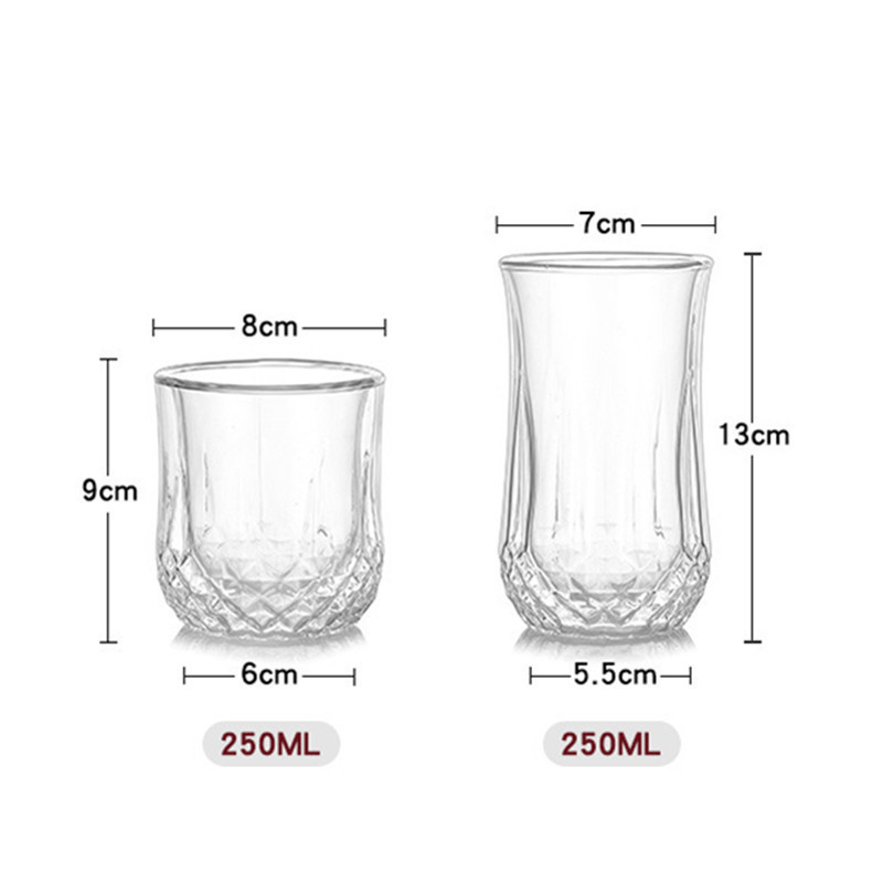 Hot selling Lead-Free Crystal Double Old Fashioned Glass whiskey glass