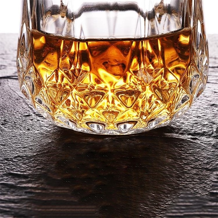 Hot selling Lead-Free Crystal Double Old Fashioned Glass whiskey glass