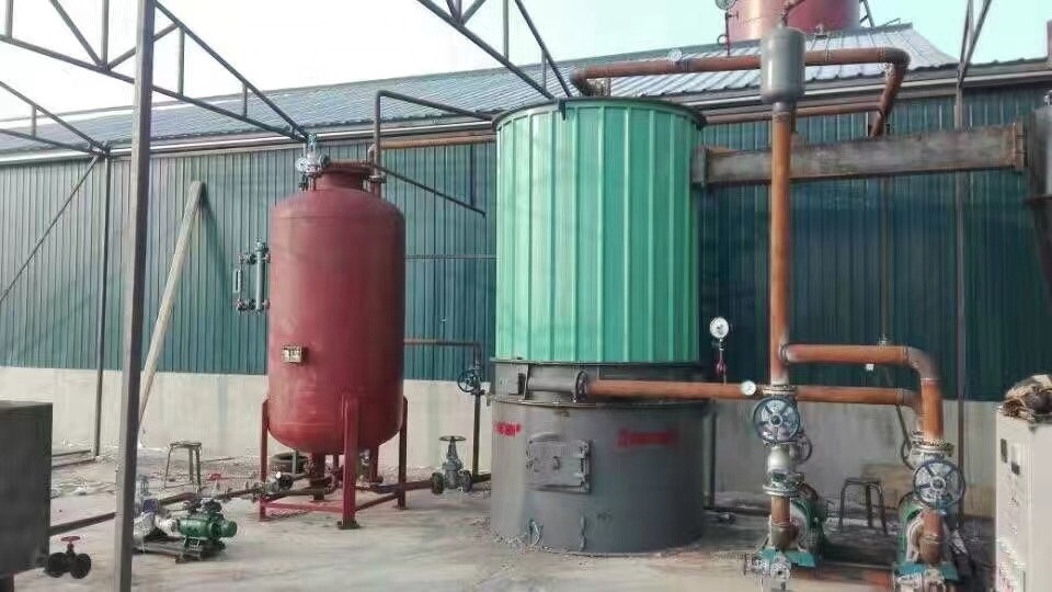 Manual feeding rice husk fired thermal oil boiler heater