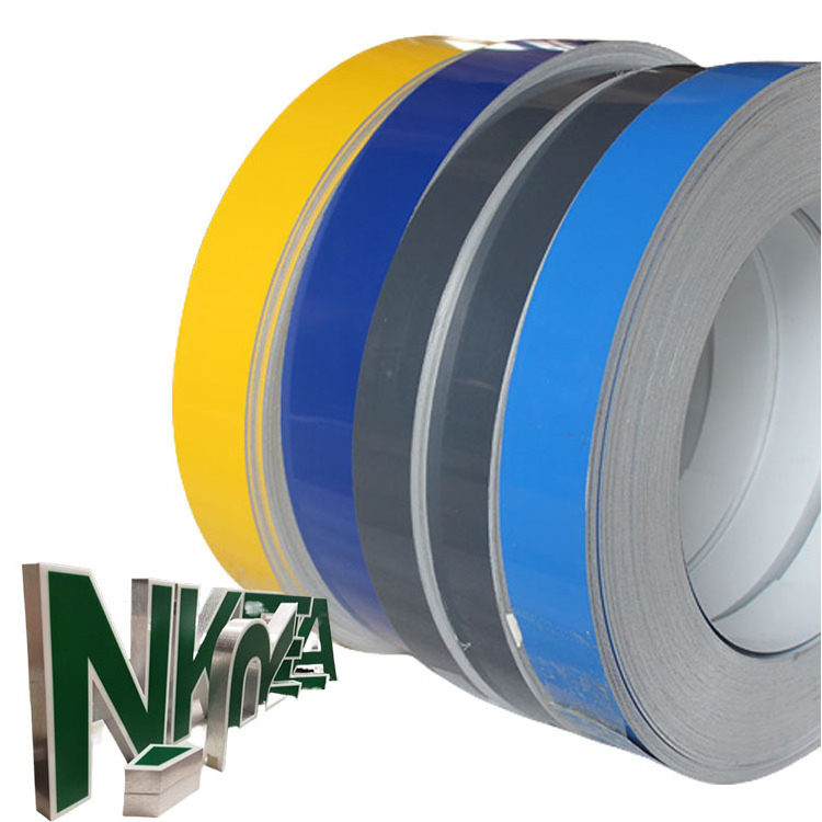 Color Aluminum Coil for Channel Letter price with different colors coated anodized aluminum trim letter signs