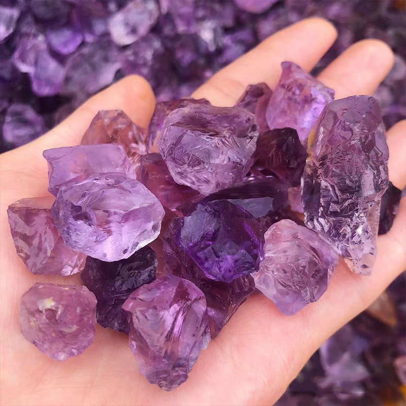 High Quality Natural Quartz Stone Healing Clear Amethyst Rough Raw Stone For Sale