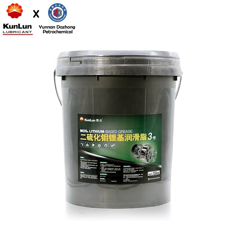 Wholesale Lithium Grease Lubricant Grease Black NLGI 3 Molybdenum Disulfide Lithium Base Grease For Heavy Duty Bearing