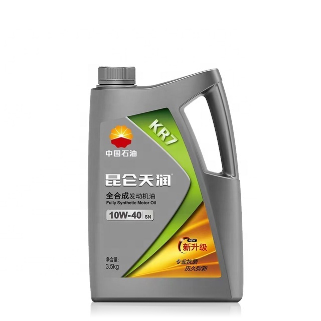 Kunlun Tianrun Synthetic 10W40 Engine Oil 10W-40 SN SM SL Gasoline Engine Oil Additive Wholesale 200L 4L