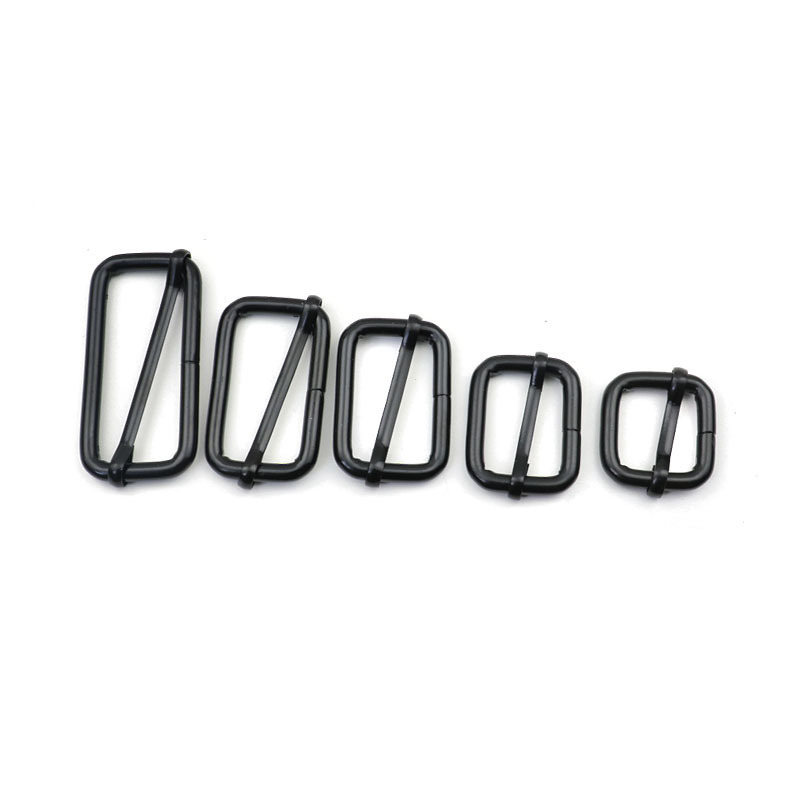 DWDP-TGB02a 13-51mm  Metal Slides Tri-Glides Wire-Formed Roller Pin Buckles Strap Slider Bag Band Rectangle Belt Adjuster