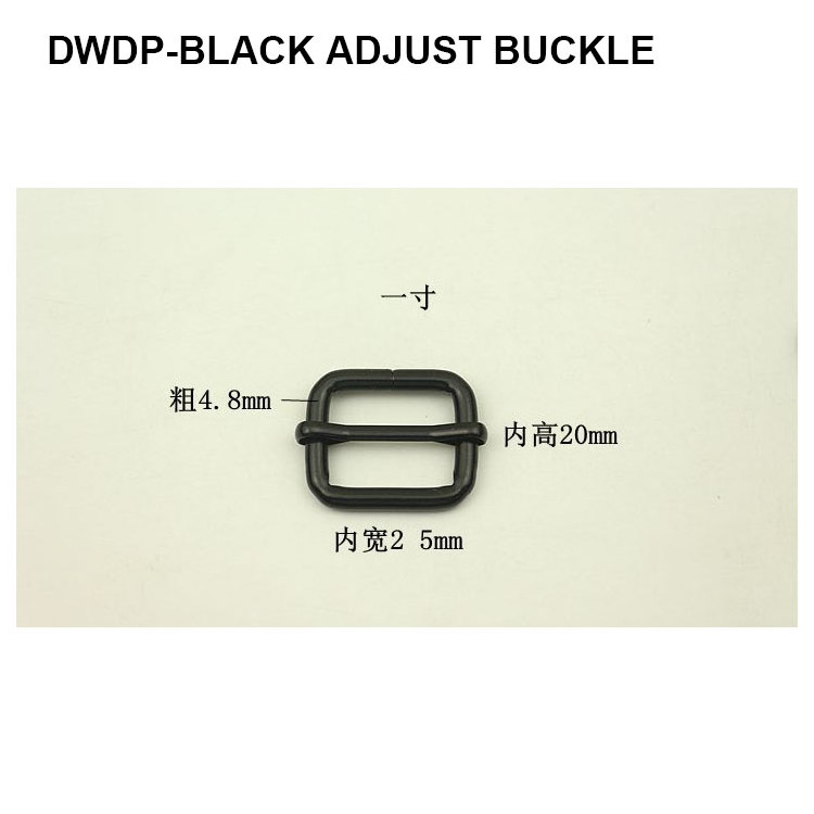 DWDP 15mm 25mm 32mm Black Adjuster Triglides Slides Buckle Roller Pin Buckles