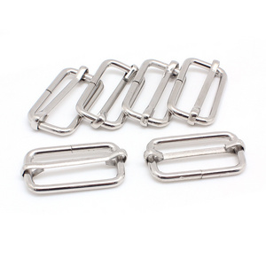 DWDP-TGB02a 13-51mm  Metal Slides Tri-Glides Wire-Formed Roller Pin Buckles Strap Slider Bag Band Rectangle Belt Adjuster