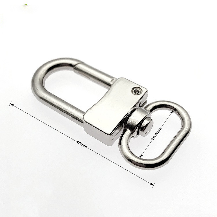 DWDP-HBC29 Wholesale Metal Gold Black Color Trigger Leash Claw Hook Key Lobster Clasp Swivel G Snap Hooks Buckle For Purse