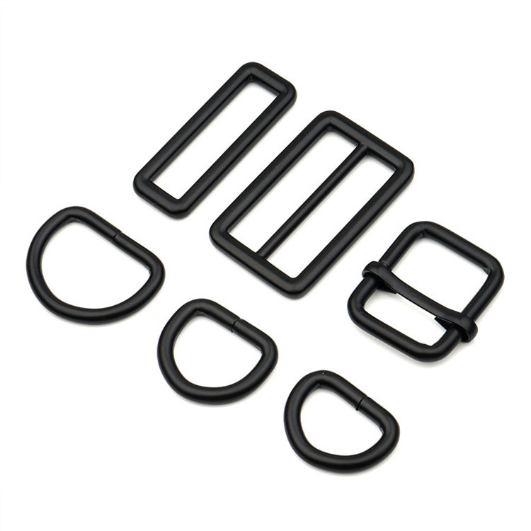 DWDP 15mm 25mm 32mm Black Adjuster Triglides Slides Buckle Roller Pin Buckles