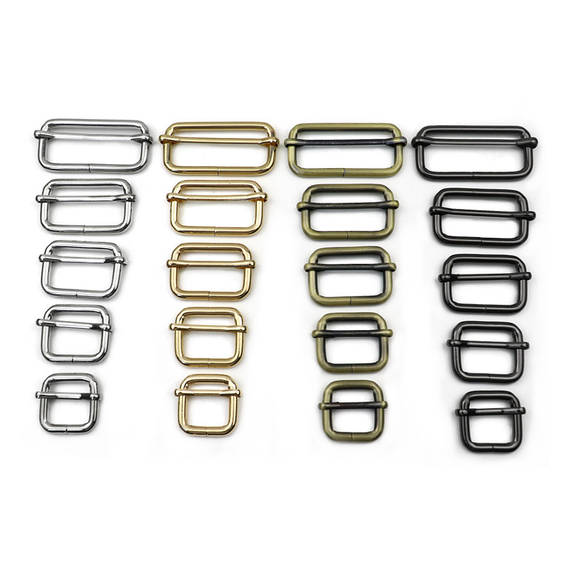 YN 13mm to 51mm Metal Triglide Slides Rectangle Adjustable Webbing Slider for for Making Handbag Backpack Luggage Bag