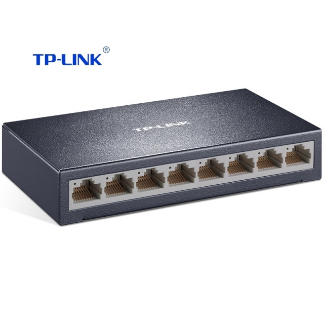 TP-Link 8 port 10/100M Steel Metal fast network switch ups TL-SF1008D unmanaged switch for home network