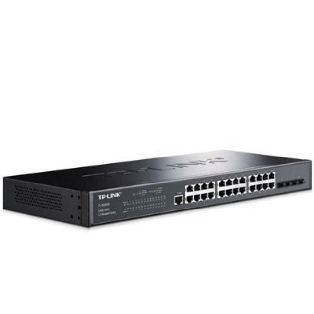 TP-LINK 24 port full gigabit network management switch 4 independent gigabit SFP port two-layer VLan QOS ACL TL-SG3428