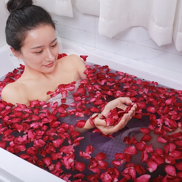 Wholesale Natural Dried Red Rose Petals Biodegradable Confetti for Bath & Wedding Real Lavender Type for Home & Christmas