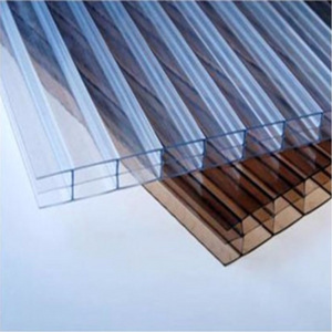 4mm  factory price cheap clear 16mm multi wall Polycarbonate hollow sheet polycarbonate roofing panel