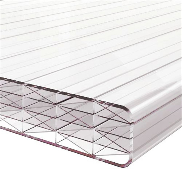 4mm  factory price cheap clear 16mm multi wall Polycarbonate hollow sheet polycarbonate roofing panel